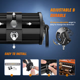 LED Light Bar 20Inch Off-Road LED Light Bar, 420W 3 Lighting Modes (White/Amber/White&Amber) Driving Fog Light Spot Flood Lights with 16AWG Wiring Harness for Truck Car ATV SUV Jeep Boat