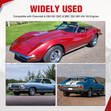 Wiring Harness Kit Spark Plug Wire 10.5 mm Straight Boots High Performance Ignition Wire Compatible with Chevy SBC BBC 305 350 454 Electronic V8 Engine with HEI Distributor