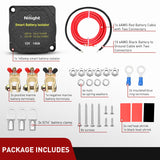 Nilight 12V 140AMP Dual Battery Isolator Kit with 6 AWG Power Cable Terminal Voltage Sensitive Relay Smart VSR Automatic Charger Disconnect for Truck Van RV ATV UTV Boat Can Am