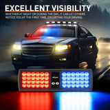 led strobe light 48 LED Red Blue Emergency Warning Strobe Lights