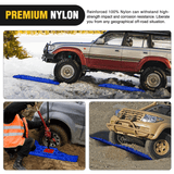 Off-Road Recovery Traction Boards For 4WD 4X4 with Jack Lift & Carry Bag (Blue) Nilight