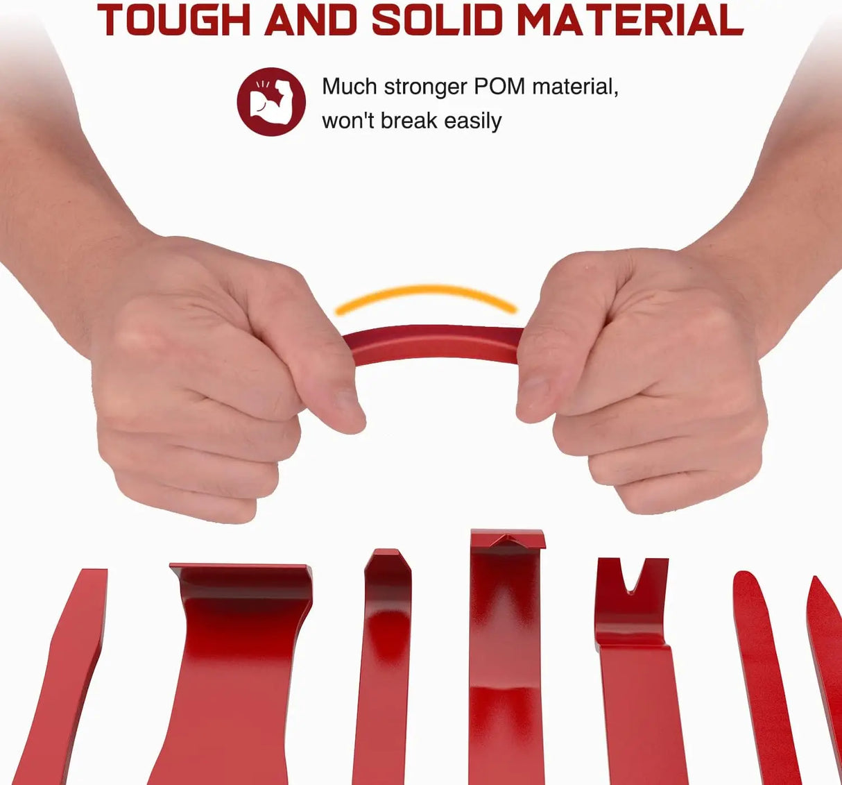 8 Pcs Auto Trim Removal Tool Set Red Nilight