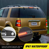 Third Brake Light Tail High Mount 3rd Stop Lights Smoked Lens for Ford Explorer 2002-2010 Escape 2008-2012 Mercury Mariner 2008-2011 Mountaineer 2006-2010 Van SUV Rear Center Cab Lamp