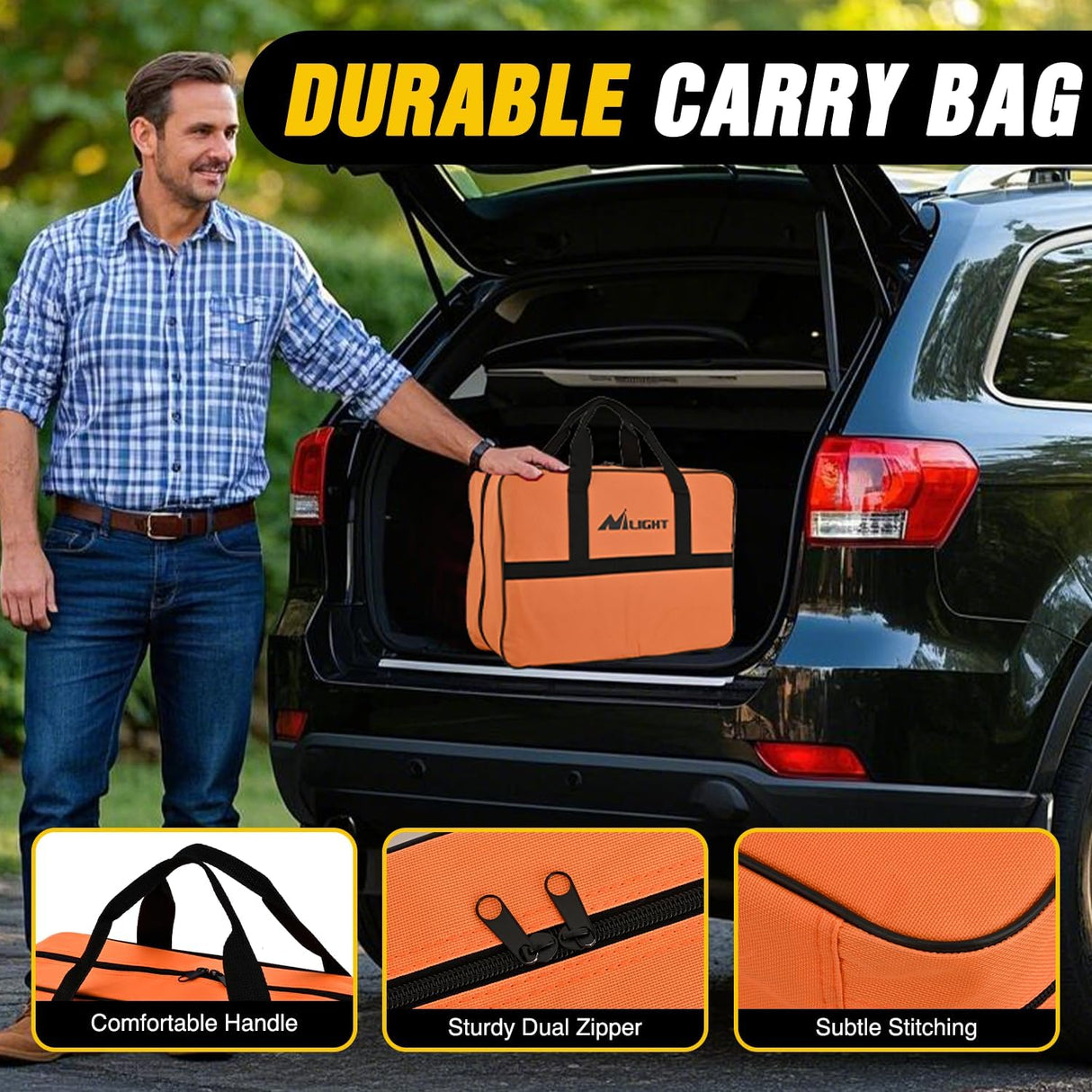 Car Emergency Kit with Jumper Cable Air Compressor Tire Repair Essential Tools First Aid Alligator Connector Electrical Kit for Travel Camping Outdoor Cars Truck SUV RV