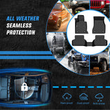 TPE Floor Mats for BMW 5 Series G30 520i 530e 530i 535i 540i 540d 550i 2017 2018 2019 2020 2021 2022 2023, All Weather Custom Fit Heavy Duty Floor Liners