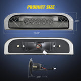Third Brake Light for Nissan Cube 2009 2010 2011 2012 2013 2014 | for Nissan Cube 2009 2010 2011 2012 2013 2014, High Mount 3rd Stop Car Rear Center Cab LED Lamp Tail Replacement, Smoked Lens