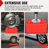 RV Leveling Blocks 10 Pack Interlocking Design Stabilizer Block Customizable Height with Carrying Bag for Rv Camper Travel Trailer