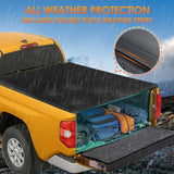 Soft Roll-Up Tonneau Cover Compatible with Toyota Tundra 2007 2008 2009 2010 2011 2012 2013 2014 2015 2016 2017 2018 2019 2020 2021– 5.5ft Truck Bed Cover
