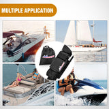 Tie Down Kits 2 PCS 2 Inch x 48 Inch Adjustable Boat Trailer Straps | for Trailering Safety with Boat Jet Ski Kayak Secure Black 1500 LBS Max Break Strength