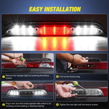 Third Brake Light Tail High Mount 3rd Stop Cargo Reverse Lights Clear Lens Compatible with Ford F150 2015 2016 2017 2018 2019 2020 Super Duty F250 F350 2017+ Ranger 2019+ Maverick 2022+