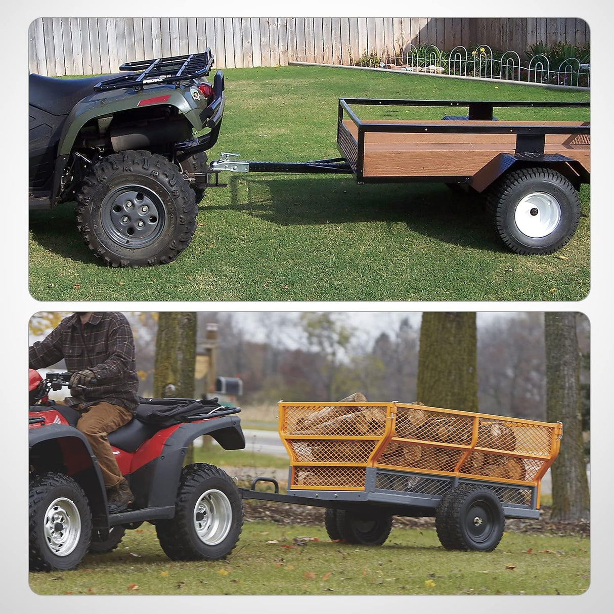 3 in 1 ATV UTV Multi Hitch Mount Fits 1-1/4 Inch Receiver with 2 inch Ball Hitch Rated 2000 LBS Winch Strap Loop Rated 5000 LBS