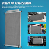 AC Condenser Compatible with Honda Accord L4 2.4L V6 3.5L 2013 2014 2015 2016 2017 Air Conditioning A/C Condenser with Receiver Drier Replace# 4165, 940466, HO3030159, CN4165PFC, 80110-T2F-A01