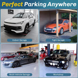 Garage Parking Mat, Durable Wheel Stop Pad Parking Aid with Reflective Strips for or Cars SUVs Trucks, 2-Pack