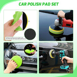 Automotive Tools 27PCS Car Detailing Kit Auto Cleaning Tools Wash Set with Storage Carry Bag Home Use for Interior Exterior Deep Clean Polish Car Care Windshield Dashboard Seat Air Vents Wheels Tires, Green