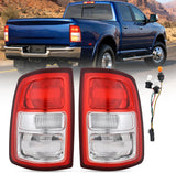 Taillight Assembly Compatible with 2019 2020 2021 2022 2023 Dodge Ram 2500 2019-2023 Dodge Ram 3500 Red Bezel Tail Light OE Style Rear Lamp Replacement Driver and Passenger Side