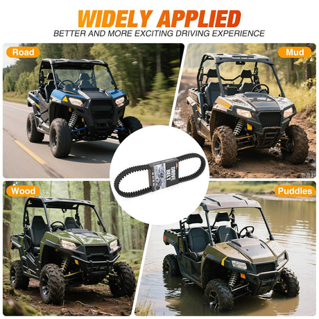 Drive Belt 3211077 for Polaris CVT Belts Compatible with Polaris Sportsman 500 335 400 450 Scrambler 500 Ranger Magnum Blazer Trail Boss Big Xpress Xplorer 4x4 ATV UTV Replaces 3211048 20G4022