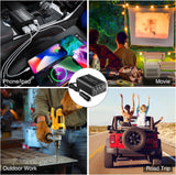 300W Power Inverter 12V DC to 110V AC Car Charger Converter with 5.4A Dual USB Ports and 2 AC Outlets for Phones Tablets Laptop Computer Game Console Kindle iPad DVD Players Black