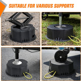 Trailer Jack Block RV Camper Stabilizer Leveling Blocks 10000lb 2PC | Heavy Duty RV Leveling Block for Travel Trailer with Bag, Universal Fit for Tongue Jack Post Foot 5th Wheels, Black