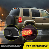 Third Brake Light Tail High Mount 3rd Stop Lights Smoked Lens Compatible with Jeep Liberty 2002 2003 2004 2005 2006 2007 Van SUV Rear Center Cab Lamp