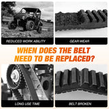 Drive Belt 3211180 Fits Polaris RZR belts Performance CVT Belt for 2014+ Polaris RZR XP 1000/ RZR XP 4 1000/ Trail S & S 1000/ General XP 1000 Replaces #3211180 3211172 3211148 3211142, 1 Pack