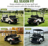 Golf Cart Rear Seat Cover 1PC Black Leather Club Car EZGO Yamaha | Thick PVC Leather Diamond Design Breathable Water Repellent Scratch Resistant Fits Club Car EZGO Yamaha Aftermarket Seats
