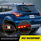 Third Brake Light for Ford Escape 2013 2014 2015 2016 2017 2018 | for Ford Escape 2013 2014 2015 2016 2017 2018, High Mount 3rd Stop LED Tail Van SUV Rear Cab Center Lamp, Red Lens