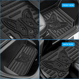TPE Floor Mats & Cargo Mats Set for Tesla Model Y (5 Seat only) | 2021 2022 2023 2024 2025 All Weather Custom Fit Heavy Duty Floor Liners