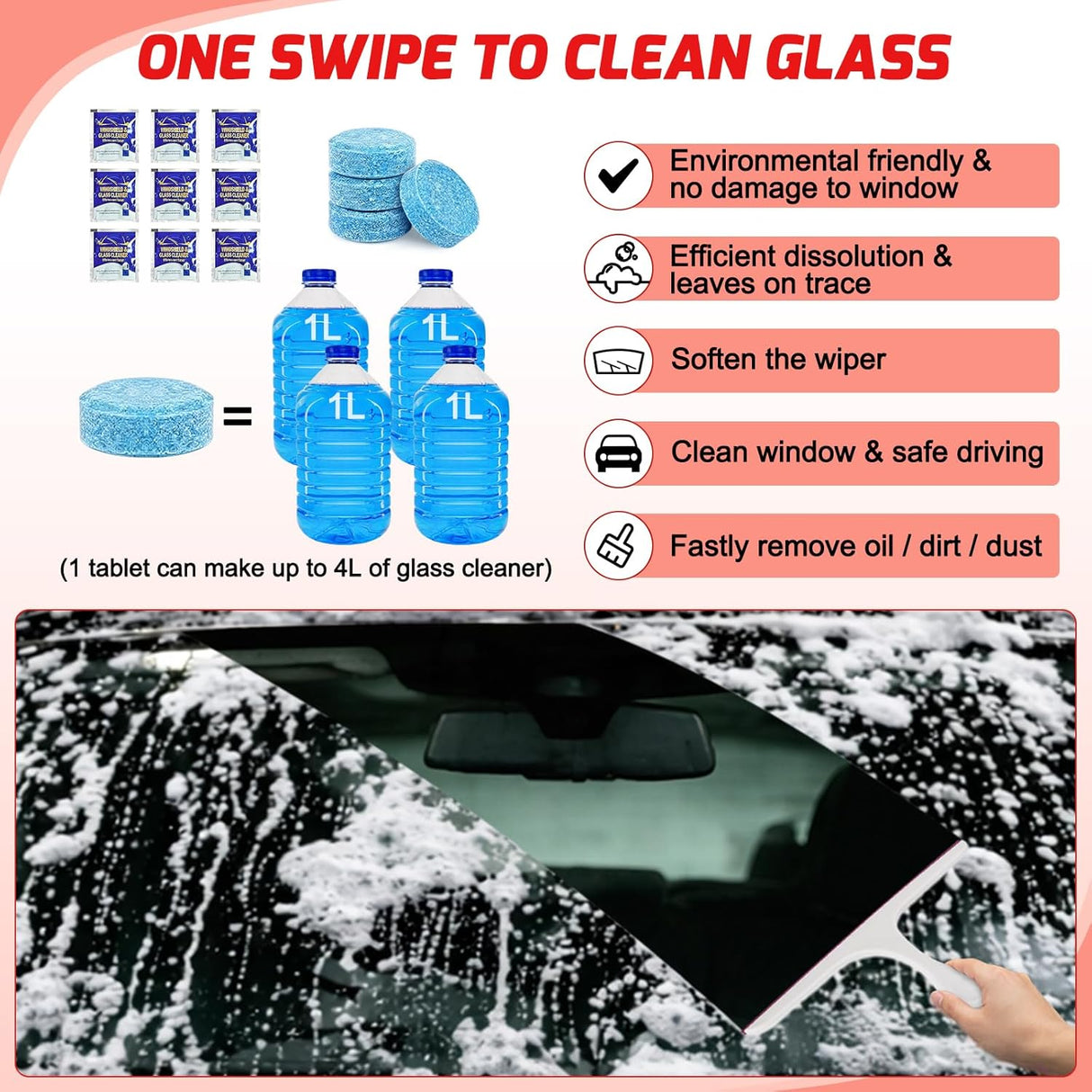 Automotive Tools 52PCS Car Detailing Kit Auto Cleaning Tools Wash Set with Storage Carry Bag Home Use for Interior Exterior Deep Clean Polish Car Care Windshield Dashboard Seat Air Vents Wheels Tires, Red