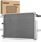 AC Condenser Compatible with Ford Edge V6 3.5L 3.7L 2011-2014, Lincoln MKX 2011-2015 Air Conditioning A/C Condenser with Receiver Drier Replace# 3894, ACA84587, BT4Z19708B, HVA00209, FO3030231