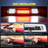 Third Brake Light High Mount 3rd Brake Stop Reverse Cargo LED Lights Red Shell Compatible with Chevy Silverado GMC Sierra 1500 2500 3500HD 2014 2015 2016 2017 2018 Pickup Truck