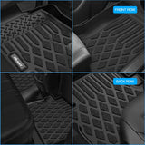TPE Floor Mats for Toyota Corolla 2008 2009 2010 2011 2012 2013 | All Weather Custom Fit Heavy Duty Floor Liners