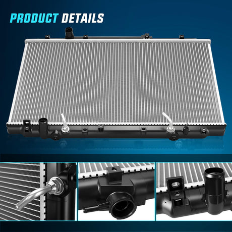 Radiator for Honda Odyssey V6 3.5L 2005 2006 2007 2008 2009 2010 Automatic Transmission, Engine Coolant Radiator Assembly with Transmission Oil Cooler