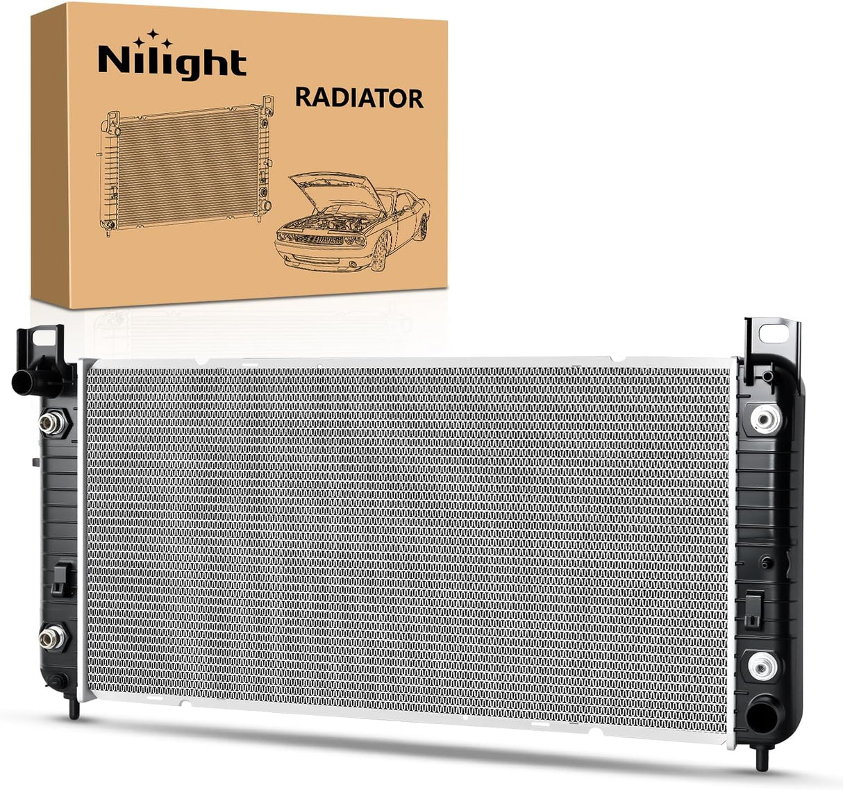 34 Inch Radiator for Chevy Silverado 1500 1999-2003 2004 2005 2006 2007 2008 2009 2010 2011 2012 2013, Suburban Tahoe, GMC Sierra 1500 Yukon XL, Cadillac Escalade, Automatic Transmission