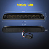 Tail light + 3rd Third Brake Light Assembly Compatible with 1999 2000 2001 2002 2003 2004 2005 2006 2007 F250 F350 F450 F550 Super Duty Smoke Taillight with High Mount Brake Rear Cargo Lamp