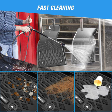 TPE Floor Mats for BMW X7 7 Seats 2019 2020 2021 2022 2023 2024 2025 2026 All Weather Custom Fit Heavy Duty Floor Liners