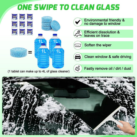 Automotive Tools 52PCS Car Detailing Kit Auto Cleaning Tools Wash Set with Storage Carry Bag Home Use for Interior Exterior Deep Clean Polish Car Care Windshield Dashboard Seat Air Vents Wheels Tires, Green