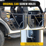 Tube Doors Compatible with Ford Bronco 4-Door 2021 2022 2023 2024 2025，Off Road Front Rear Tubular Doors 4PCS