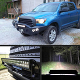 LED Light Bar 22 Inch 120w Flood Spot Combo Driving Lights 12V 5Pin Rocker Switch 16AWG Wiring Harness Kit for Trucks SUV ATV UTV 4x4 Van Camper