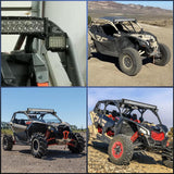 Light Bar Mounting Brackets for 42-45 Inch LED Bars UTV Roof Upper Windshield Compatible with Can-am Maverick X3 MAX All Models 2017 2018 2019 2020 2021 2022 2023 2024