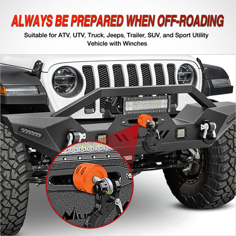 Winch Stopper for ATV UTV Truck SUV Winch Cable Hook Rubber Stopper Protect Towing Hook Synthetic Rope winch accessories Rope Line Saver with Stainless Steel Screws and Nuts Allen Wrenc,Orange
