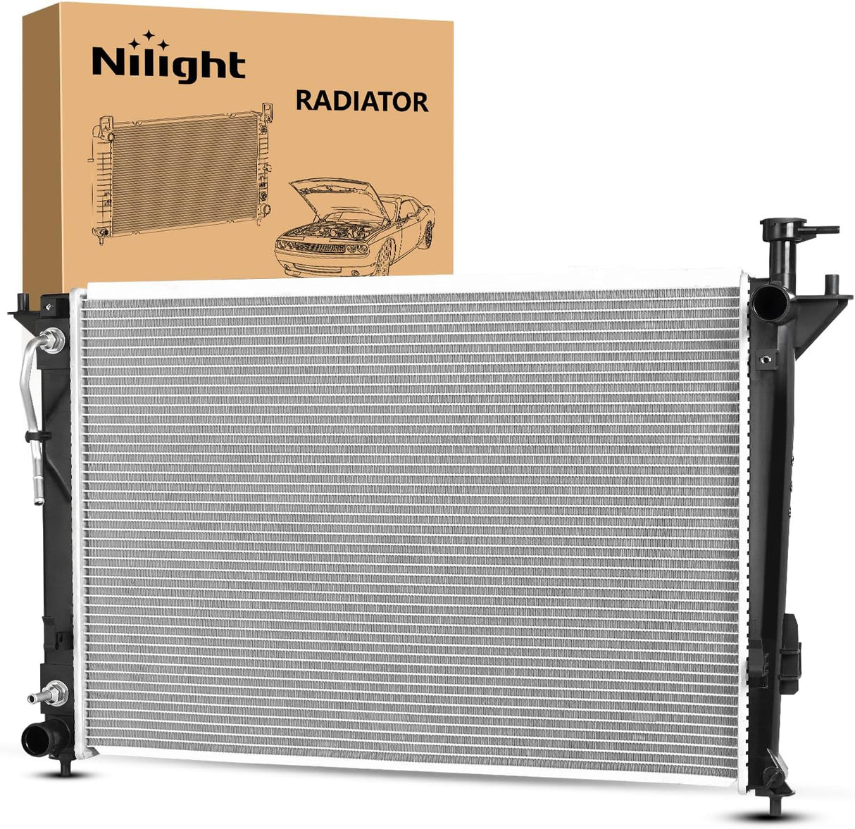 Radiator for Hyundai Santa Fe 2010 2011 2012 2013 2014 2015 2016 2017 2018, Santa Fe XL 2013-2019, Kia Sorento 2011-2015 2.4L 3.3L 3.5L