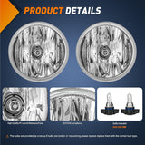 Fog Light Assembly Fog Light Assembly Compatible with 2007 2008 2009 2010 2011 2012 2013 Chevy Avalanche Suburban Tahoe GMC Yukon Acadia Ford Mustang Pontiac 2015 2016 2017 Silverado Colorado H16 Bulbs