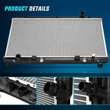 Radiator for Infiniti Q50 V6 3.5L 3.7L 2014 2015 2016 2017 2018, Engine Coolant Radiator Assembly with Transmission Oil Cooler replace# 214104GA5A, 214604GB5A