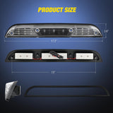 Third Brake Light Tail High Mount 3rd Stop Cargo Reverse Lights Clear Lens Compatible with Ford F150 2015 2016 2017 2018 2019 2020 Super Duty F250 F350 2017+ Ranger 2019+ Maverick 2022+