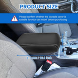 Center Console Cover Compatible with 2011-2019 Ford Explorer PVC Leather Armrest Cover for Car Middle Center Console Cushion Pad Waterproof Console Covers Car Armrest Box Cover Black