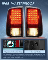 Taillight Assembly Compatible with 2009 2010 2011 2012 2013 2014 2015 2016 2017 2018 Dodge Ram 1500 2010-2018 Ram 2500 3500 Incandescent Type Upgrade LED Tail Lights Rear Brake Lamps