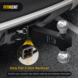 Trailer Hitch Ball Mount, 2 Inch, 2-5/16 Inch Balls, Fits 2 Inch Square Receiver, 10,000 lbs