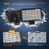 LED Work Light Nilight 4.4Inch Square Utility LED Work Light W/Integrated Toggle Switch, 2PCS 36W 150° Flood Lamp for Offroad Heavy Equipment Vehicles Truck Tractor Golf Cart Boat ATV UTV, 2 Year Warranty