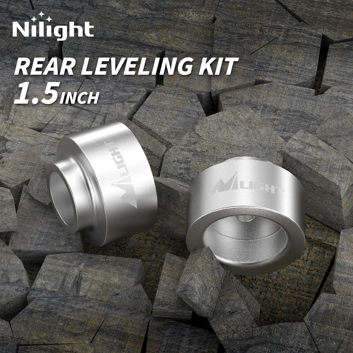 1.5inch Rear Leveling Kit for 2009-2023 Ram 1500 2018 2019 2020 2021 2022 2023/2000-2020 Tahoe Suburban Yukon 1500/2002-2013 Avalanche 1500 2WD 4WD Rear Raise Suspension Strut Spacers
