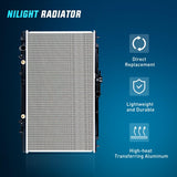 Radiator for Honda Accord 1998 1999 2000 2001 2002, Acura 1999-2001 V6 3.2L 3.0L, Automatic Trans
